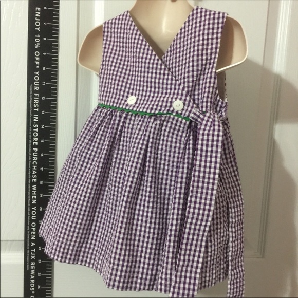 Samara Girls Seersucker Dress & matching bloomers - Picture 7 of 7